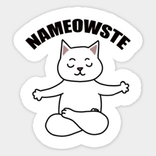 Nameowste Cute Cat Sticker