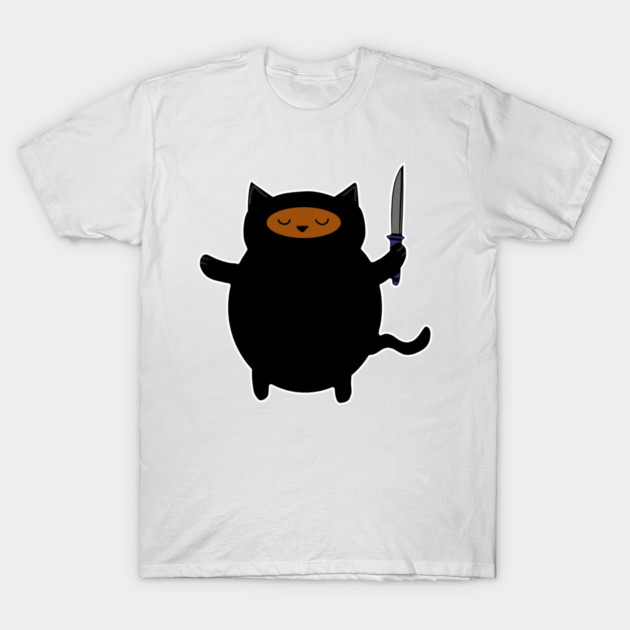 Ninja Cat T-Shirt by logiamerch