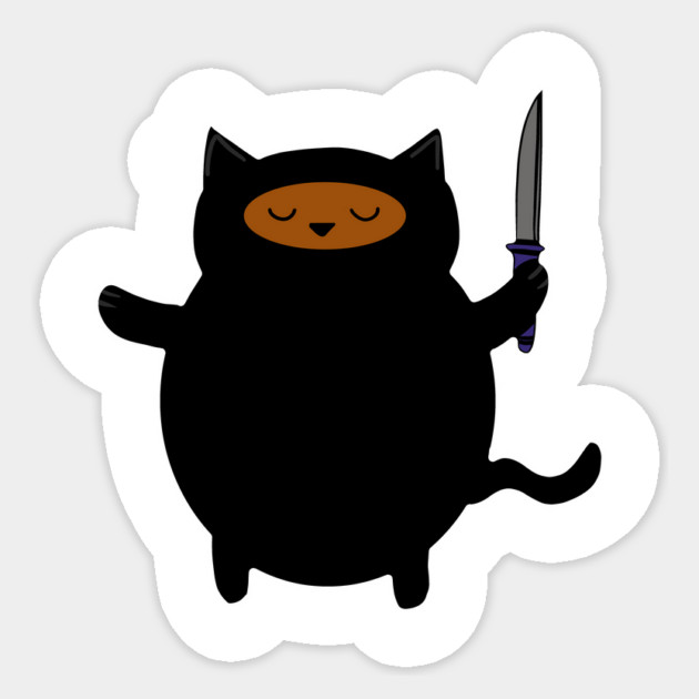 Ninja Cat Sticker by logiamerch