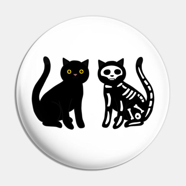 Skull Cats Pin by logiamerch