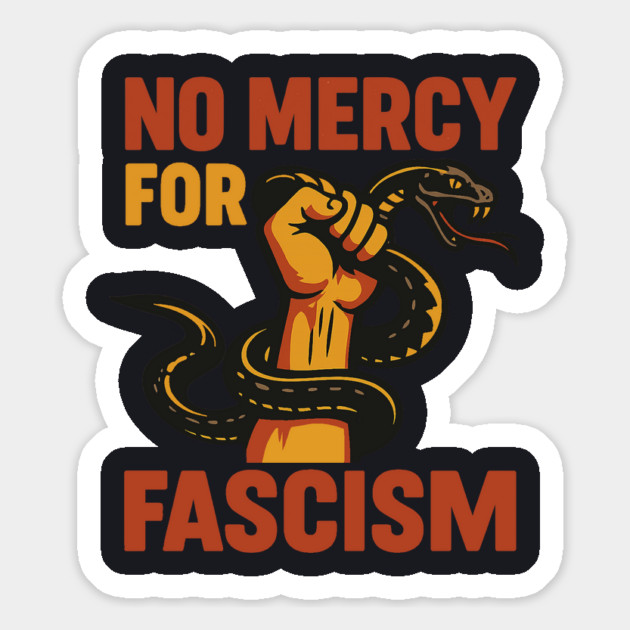 No Mercy For Fascism Magnet by Charles's Store 8