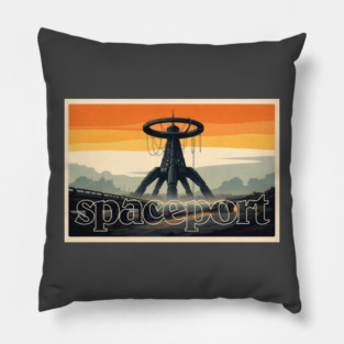 Arc Raiders // Spaceport // Retro Aesthetic Pillow