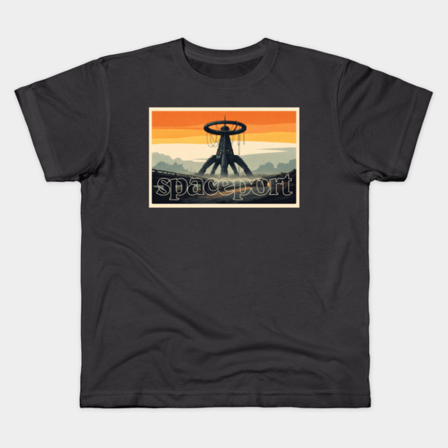 Arc Raiders // Spaceport // Retro Aesthetic Kids T-Shirt by Shit Post Hero