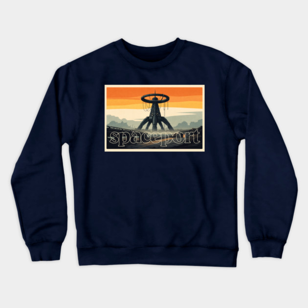 Arc Raiders // Spaceport // Retro Aesthetic Crewneck Sweatshirt by Shit Post Hero