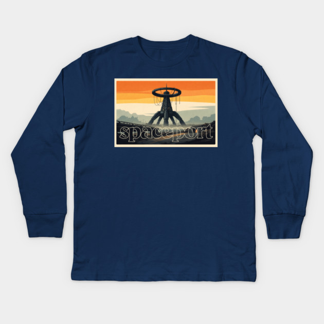 Arc Raiders // Spaceport // Retro Aesthetic Kids Long Sleeve T-Shirt by Shit Post Hero