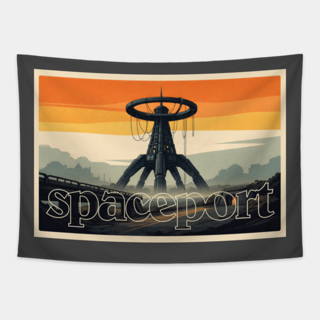 Arc Raiders // Spaceport // Retro Aesthetic Tapestry by Shit Post Hero
