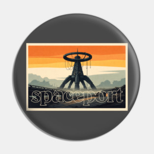 Arc Raiders // Spaceport // Retro Aesthetic Pin