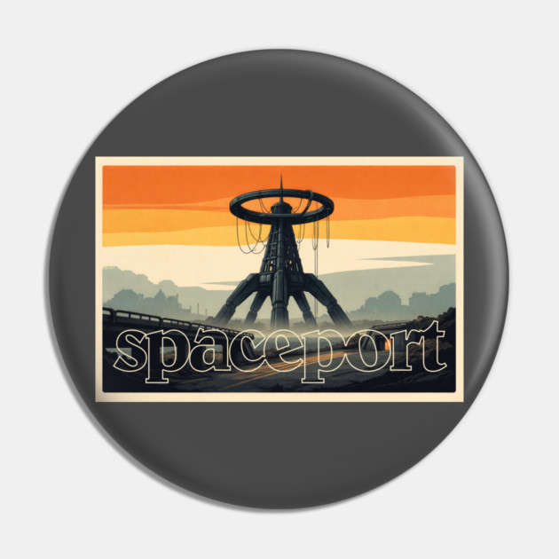 Arc Raiders // Spaceport // Retro Aesthetic Pin by Shit Post Hero