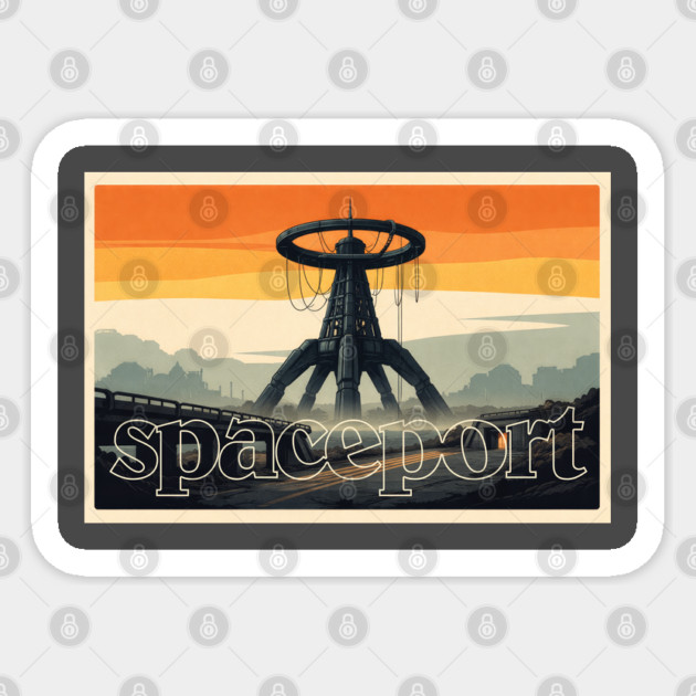 Arc Raiders // Spaceport // Retro Aesthetic Sticker by Shit Post Hero