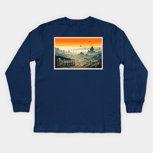 Arc Raiders // Buried City // Retro Aesthetic Kids Long Sleeve T-Shirt by Shit Post Hero