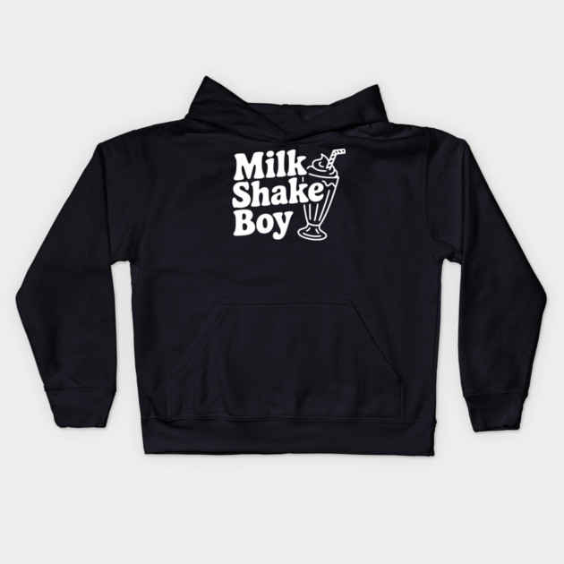 Milkshake Boy Kids Hoodie by Frank Ring