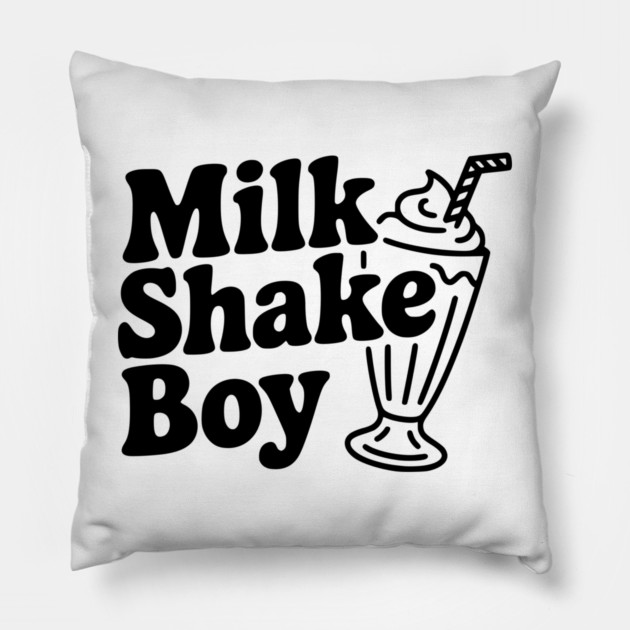 Milkshake Boy Pillow by Frank Ring