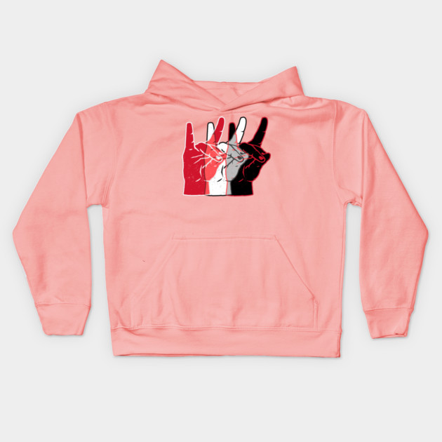 Red Pack Rally Kids Hoodie by rt-shirts