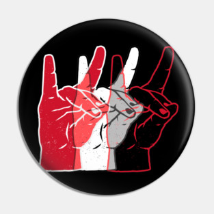 Red Pack Rally Pin