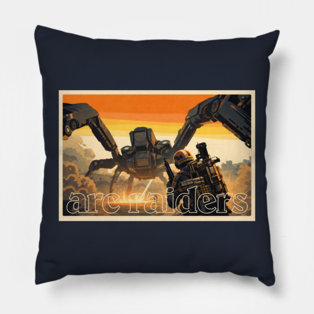 Arc Raiders // Retro Aesthetic Pillow by Shit Post Hero