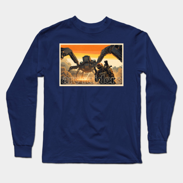 Arc Raiders // Retro Aesthetic Long Sleeve T-Shirt by Shit Post Hero