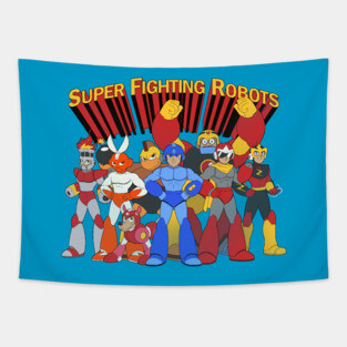 Super Fighting Robots Tapestry