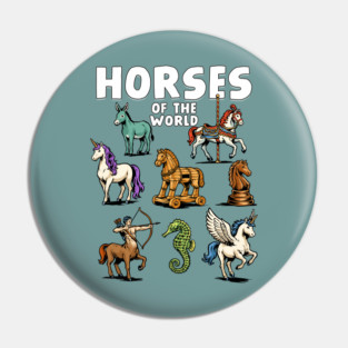 Horses of the World Pin