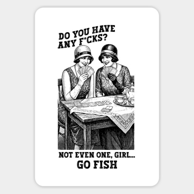 Funy Go Fish Design Magnet by Designed By Marty