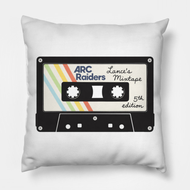 Lance's Mix Tape 5th Edition // Arc Raiders Pillow by Shit Post Hero
