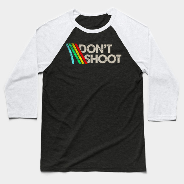 Don't Shoot // Arc Raiders Baseball T-Shirt by Shit Post Hero