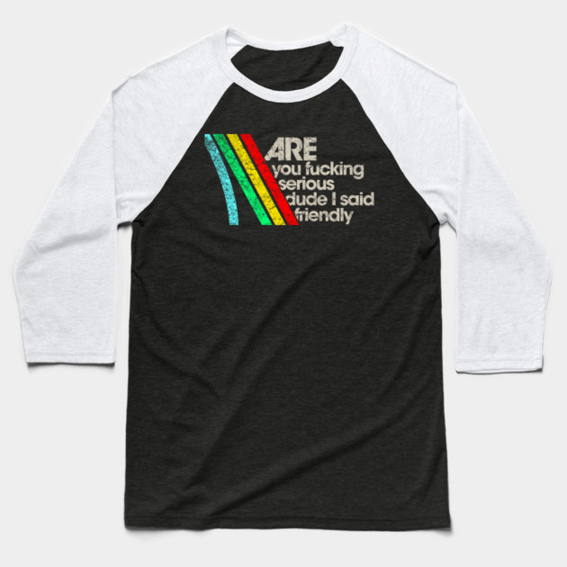 I Said Don't Shoot // Arc Raiders Baseball T-Shirt by Shit Post Hero