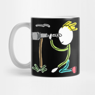 Birdwatching Stickman Mug