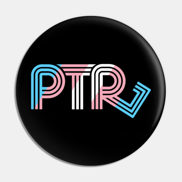 Push the Roll Trans Pride Logo Pin by Push the Roll