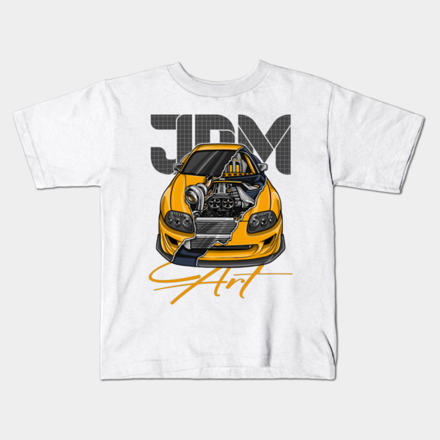 Toyota Supra jdm Kids T-Shirt by monsalveautos