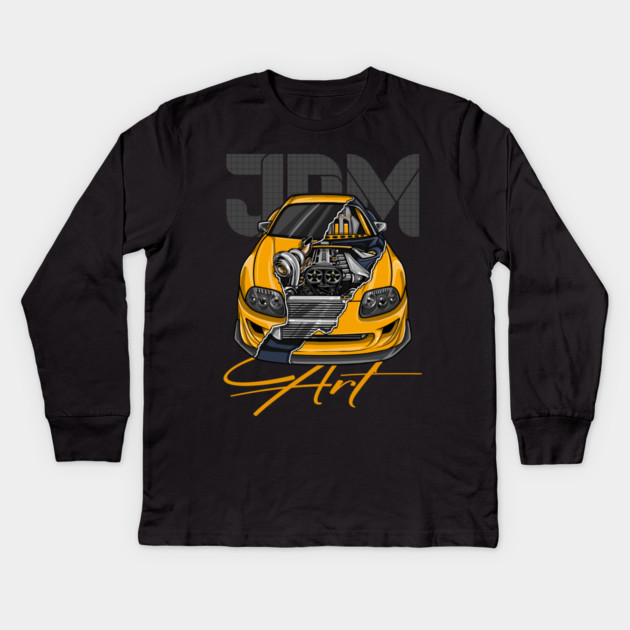 Toyota Supra jdm Kids Long Sleeve T-Shirt by monsalveautos