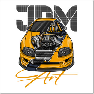 Toyota Supra jdm Posters and Art