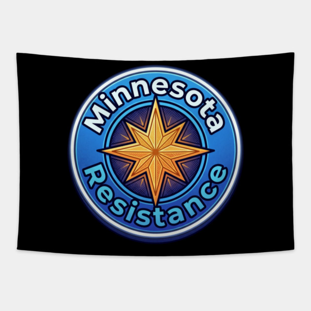 minnesota-resistance-symbol Tapestry by Creatifly Graphic Tees