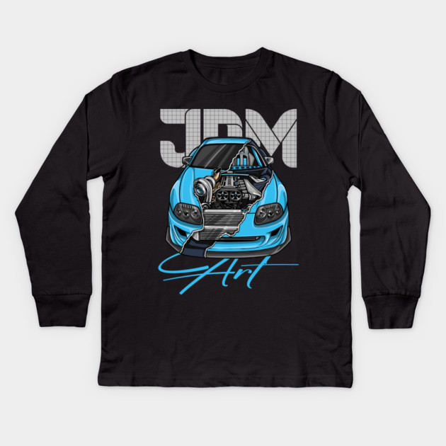 TOYOTA SUPRA MK4 Kids Long Sleeve T-Shirt by monsalveautos