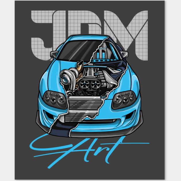 TOYOTA SUPRA MK4 Wall Art by monsalveautos