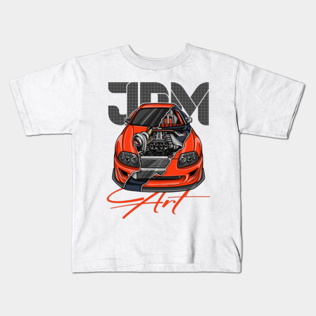 TOYOTA SUPRA TURBO Kids T-Shirt by monsalveautos