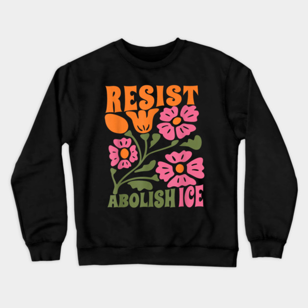 Abolish-Ice Crewneck Sweatshirt by dtr_art