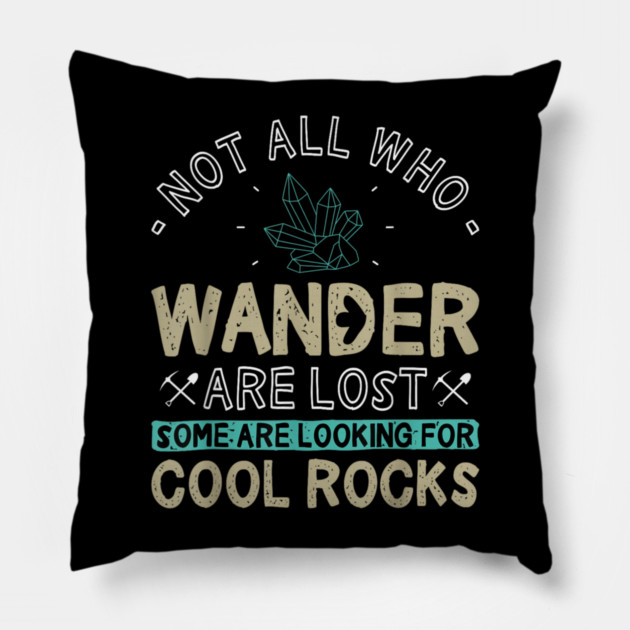 Easily-Distracted-By-Rocks Pillow by dtr_art