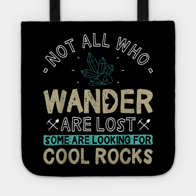 Easily-Distracted-By-Rocks Tote by dtr_art
