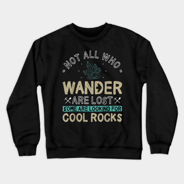 Easily-Distracted-By-Rocks Crewneck Sweatshirt by dtr_art