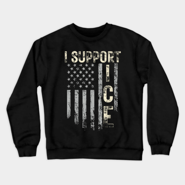 I-Support-Ice Crewneck Sweatshirt by dtr_art