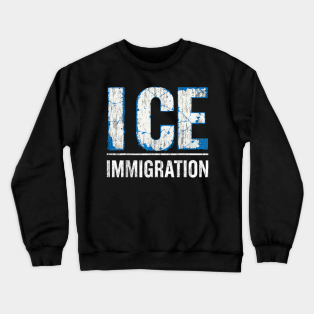 Ice-out-immigration Crewneck Sweatshirt by dtr_art