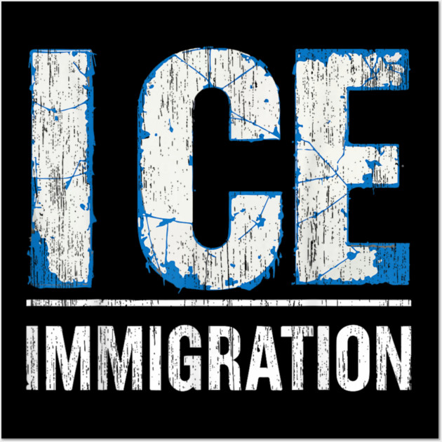 Ice-out-immigration Wall Art by dtr_art