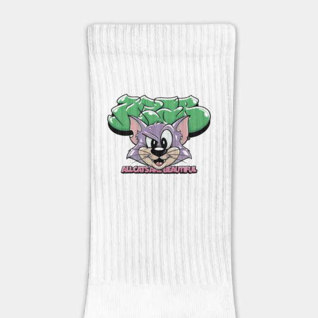 All Cats Are Beautiful - Cute Graffiti Cat by Wrong