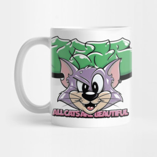 All Cats Are Beautiful - Cute Graffiti Cat Mug