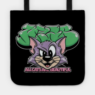 All Cats Are Beautiful - Graffiti Cat Street Art Tote
