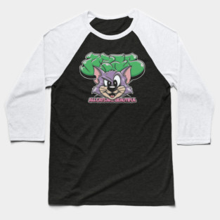 All Cats Are Beautiful - Graffiti Cat Street Art Baseball T-Shirt