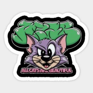 All Cats Are Beautiful - Graffiti Cat Street Art Magnet