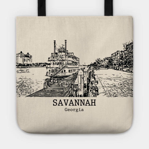 Savannah - Georgia Tote by Lakeric