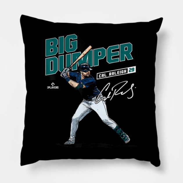 Cal Raleigh Seattle Baseball Players Pillow by dtr_art