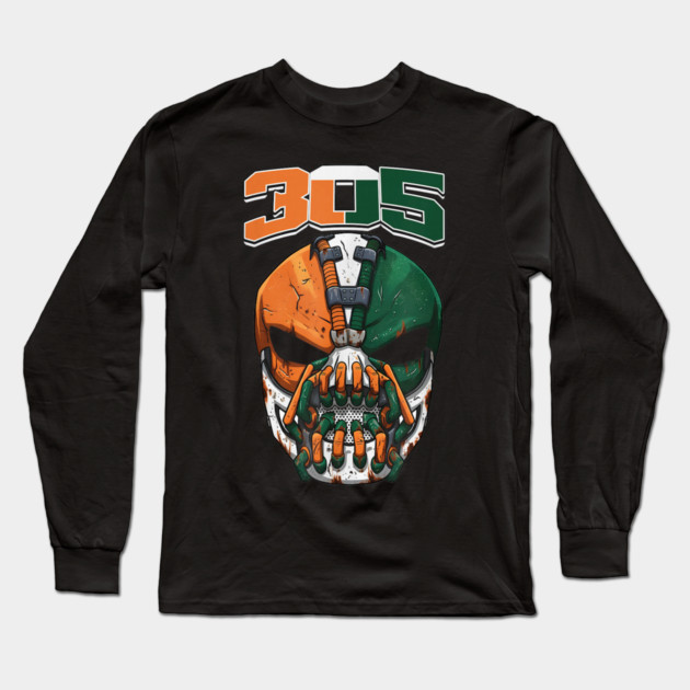 Miami Hurricanes Long Sleeve T-Shirt by dtr_art